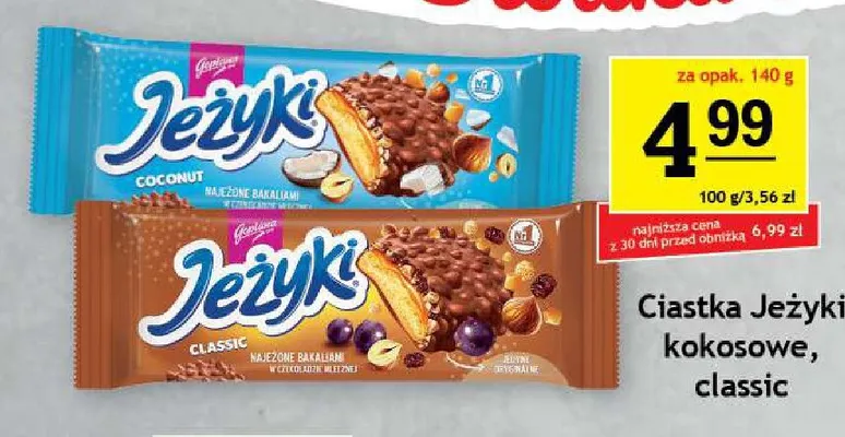 Ciastka Jeżyki classic promocja w Gram Market