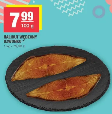 Halibut wędzony dzwonko promocja w SPAR