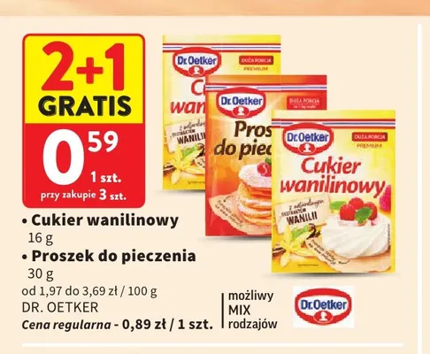 Proszek do pieczenia Dr. Oetker promocja w Intermarche