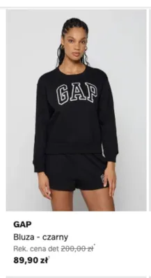 Bluza GAP czarny promocja w Lounge by Zalando