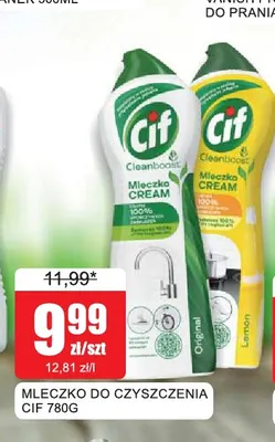 Mleczko do czyszczenia Cif promocja w Bingo