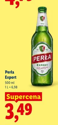 Piwo Perła Export promocja w Lidl