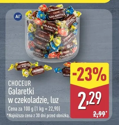 Galaretki w czekoladzie Choceur luz promocja w Aldi