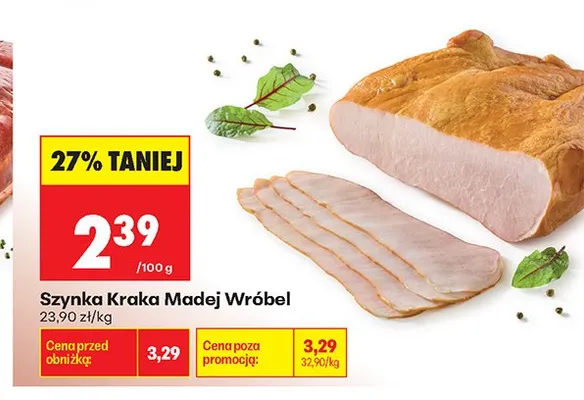 Szynka Kraka Madej Wróbel promocja w Biedronka