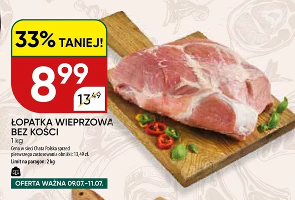 Łopatka wieprzowa bez kości promocja w Chata Polska