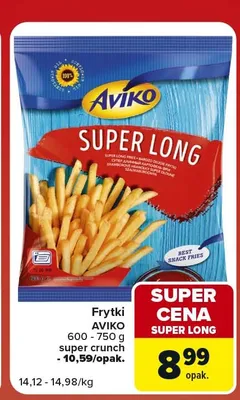 Frytki Aviko Super Crunch promocja w Carrefour Market