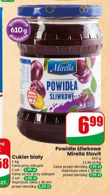 Powidła śliwkowe Mirella Stovit promocja w Dino