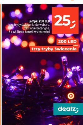 Lampki 200 LED promocja w Dealz