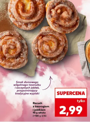 Racuch z twarogiem i jabłkiem promocja w Kaufland