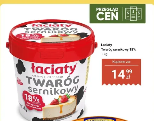 Twaróg sernikowy 18% promocja w Dino