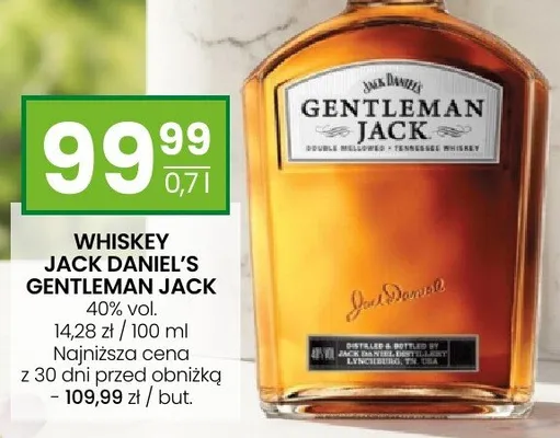 Whiskey Jack Daniel's Gentleman Jack promocja w Twój Market