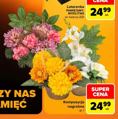 Kompozycja nagrobna gr. I promocja w Carrefour