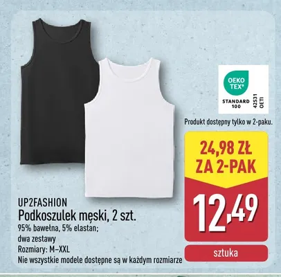 Podkoszulek męski UP2FASHION 2-pak promocja w Aldi