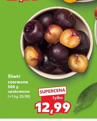 Śliwki czerwone promocja w Kaufland