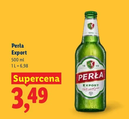 Piwo Perła Export promocja w Lidl