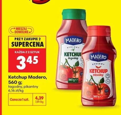 Ketchup łagodny Madero promocja w Biedronka