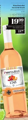 Wino Porta Rei Soo on the beach półmusujące/półwytrawne promocja w POLOmarket