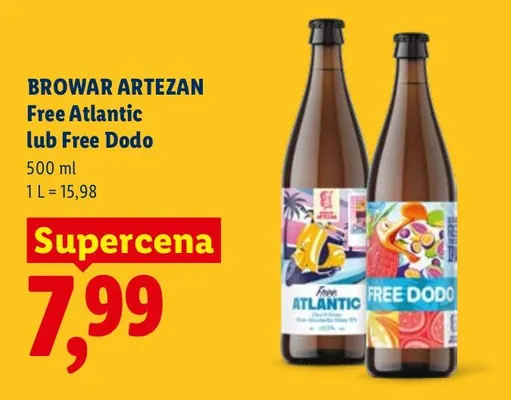 Piwo bezalkoholowe Browar Artezan Atlantic promocja w Lidl