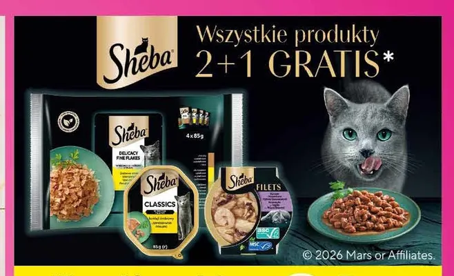 Karma dla kota Sheba Classics promocja w Carrefour