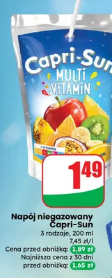 Napój niegazowany Multivitamin promocja w Dino