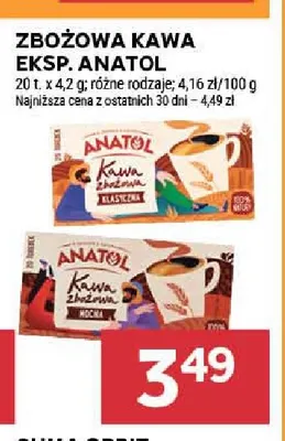 Kawa mielona zbożowa ekspresowa klasyczna Anatol promocja w Stokrotka