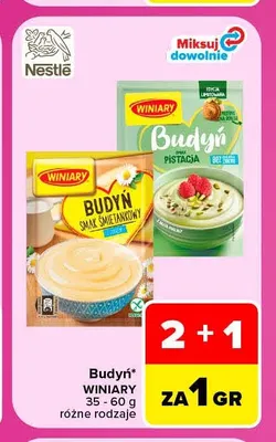 Budyń smak pistacja Winiary promocja w Carrefour