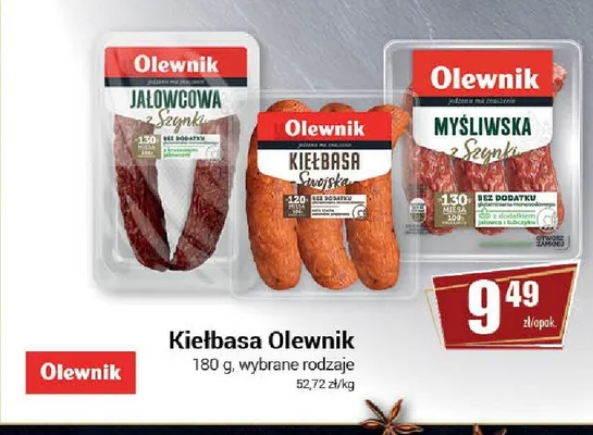 Kiełbasa Olewnik Myśliwska z Szynki promocja w Premium Nasz Sklep
