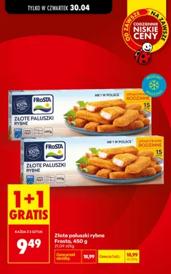 Złote paluszki rybne FRoSTA promocja w Biedronka
