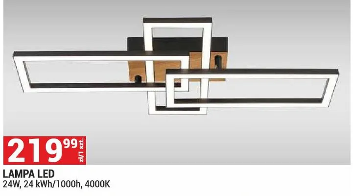 Lampa LED 24W 4000K promocja w Merkury Market