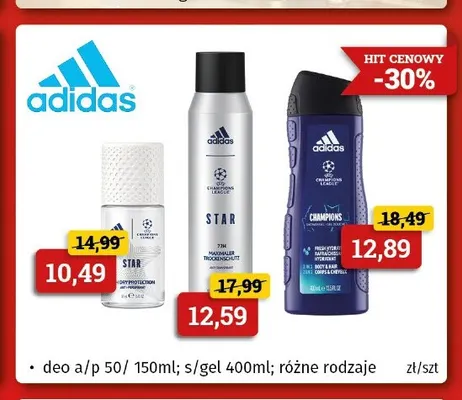 Żel pod prysznic Adidas promocja w Drogeria Kosmyk
