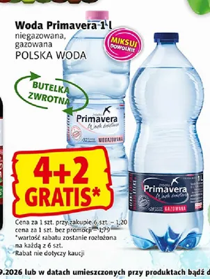 Woda niegazowana Primavera promocja w Prim Market