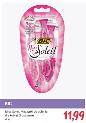 Maszynki do golenia Miss Soleil dla kobiet 3 ostrzowe promocja w Rossmann