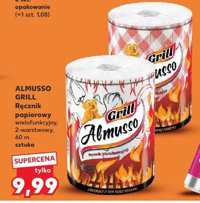 Ręcznik papierowy wielofunkcyjny 2-warstwowy Almusso Grill promocja w Kaufland