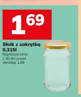 Słoik z zakrętką 0,315 l promocja w Hitpol