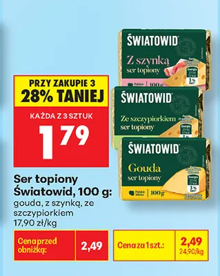Ser topiony Światowid gouda promocja w Biedronka