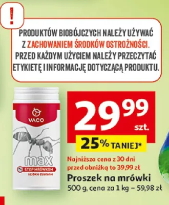 Proszek na mrówki Vaco Max Stop Mrówkom promocja w Auchan