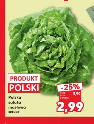Sałata masłowa polska promocja w Kaufland