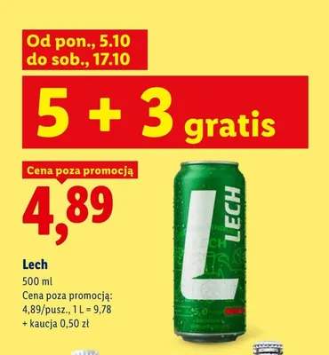Piwo Lech promocja w Lidl