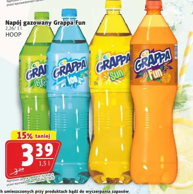 Napój gazowany Hoop Grappa Fun promocja w Prim Market