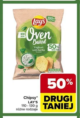 Chipsy Lay's Oven Baked Yoghurt with herbs 110-130g promocja w Carrefour Express