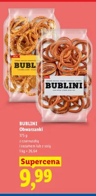 Obwarzanki z czarnuszką i sezamem Bublini promocja w Lidl