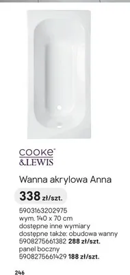Obudowa wanny Cooke & Lewis promocja w Castorama