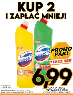 Płyn do WC Domestos promocja w Kupiec