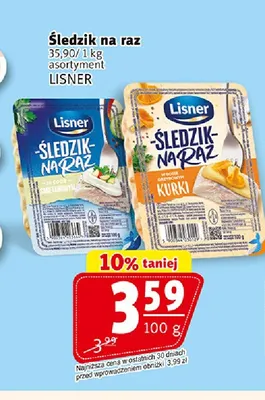 Śledzik na raz Lisner promocja w Prim Market