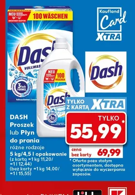 Płyn do prania Dash promocja w Kaufland