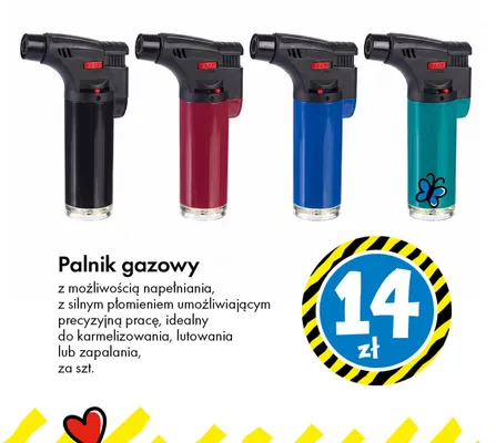 Palnik gazowy z możliwością napełniania promocja w Tedi