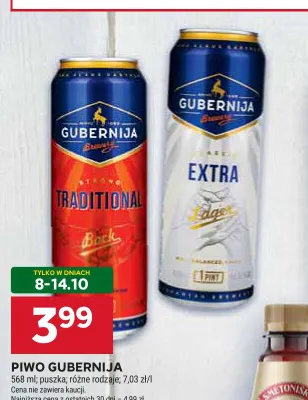 Piwo Gubernija Traditional Bock promocja w Stokrotka