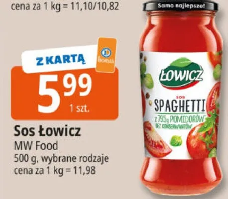 Sos spaghetti z pomidorami promocja w Leclerc