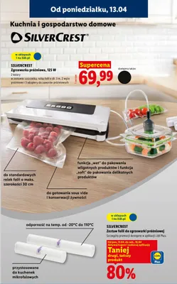 Zgrzewarka próżniowa, 125 W promocja w Lidl