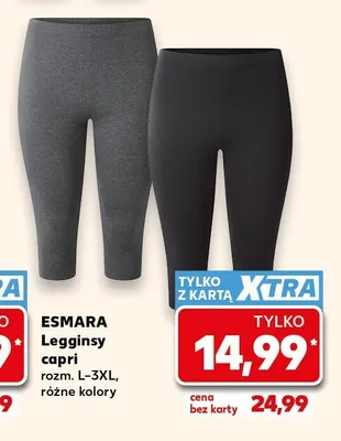 Legginsy capri Esmara promocja w Kaufland